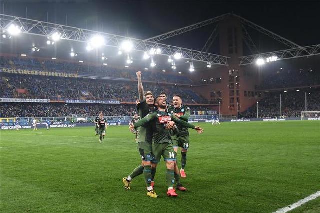 桑普客场战平那不勒斯，保持中游位置